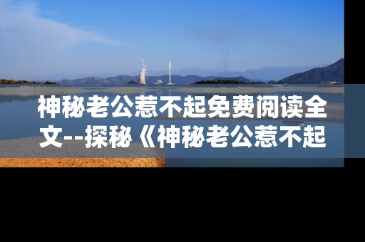 神秘老公惹不起免费阅读全文--探秘《神秘老公惹不起》免费全文阅读