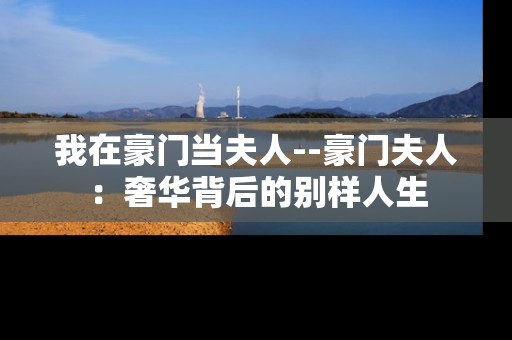 我在豪门当夫人--豪门夫人：奢华背后的别样人生
