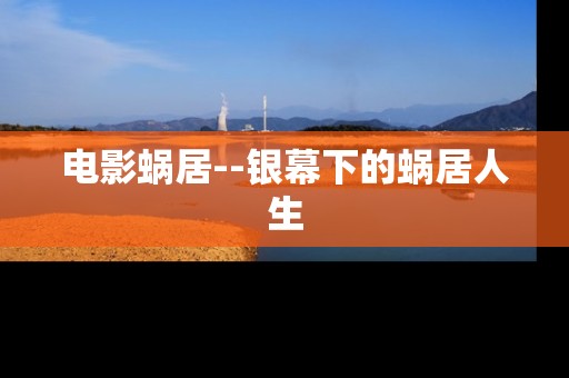 电影蜗居--银幕下的蜗居人生