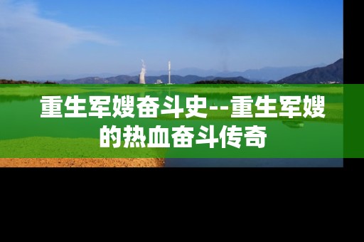 重生军嫂奋斗史--重生军嫂的热血奋斗传奇