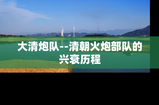 大清炮队--清朝火炮部队的兴衰历程