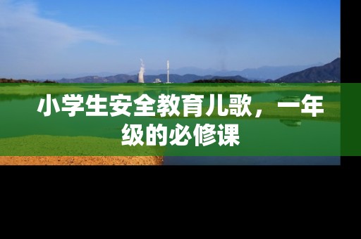 小学生安全教育儿歌，一年级的必修课