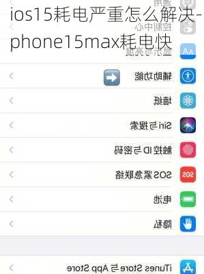 ios15耗电严重怎么解决-iphone15max耗电快