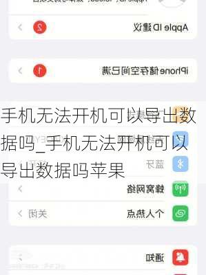 手机无法开机可以导出数据吗_手机无法开机可以导出数据吗苹果