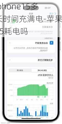 iphone15多长时间充满电-苹果15耗电吗