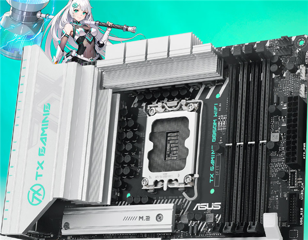 华硕TX GAMING B860M WIFI主板首发1419元:大面积月光银散热装甲