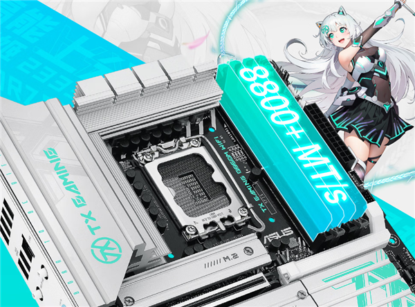 华硕TX GAMING B860M WIFI主板首发1419元:大面积月光银散热装甲