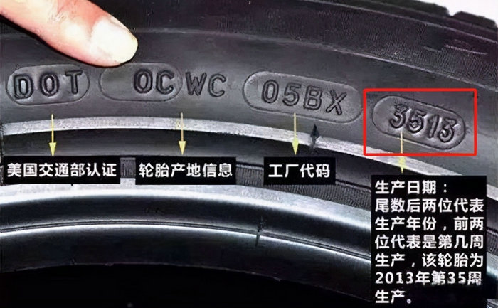 轮胎生产日期周期怎么算(轮胎识别生产日期)