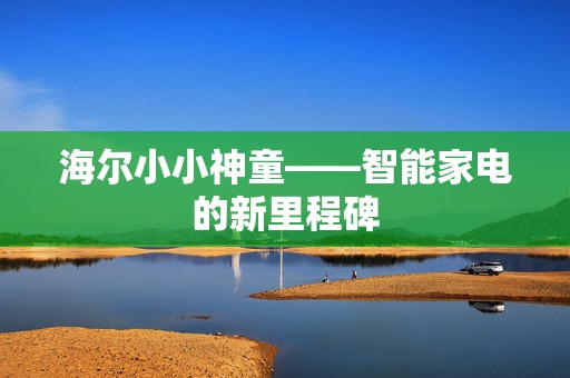 海尔小小神童——智能家电的新里程碑