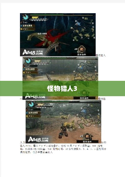 怪物猎人3全面攻略，从新手到高手的进阶之路怪物猎人3攻略大全