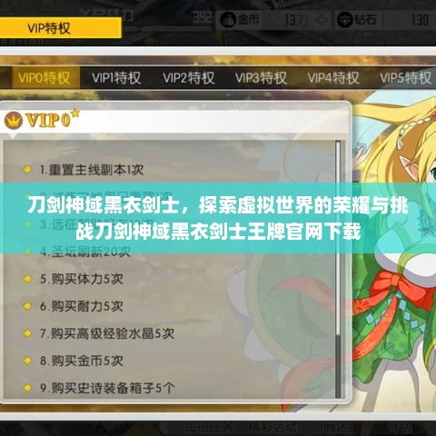 刀剑神域黑衣剑士，探索虚拟世界的荣耀与挑战刀剑神域黑衣剑士王牌官网下载