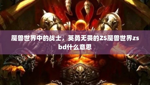 魔兽世界中的战士，英勇无畏的ZS魔兽世界zsbd什么意思
