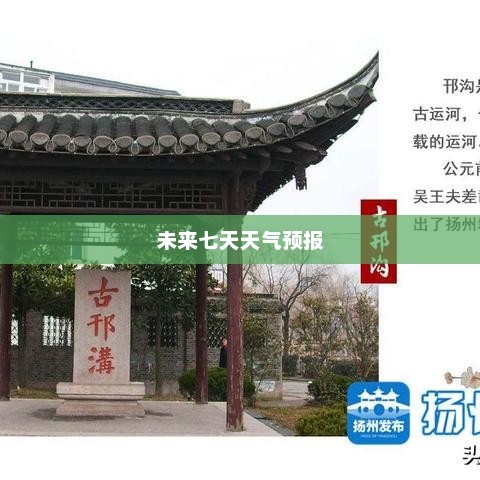 扬州未来七天天气预报概览
