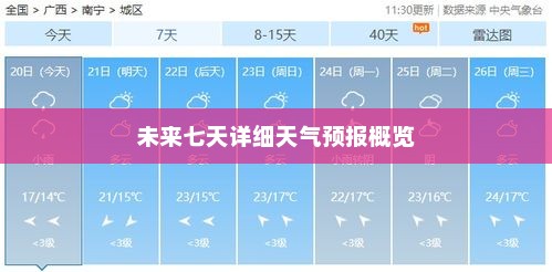 未来七天详细天气预报概览