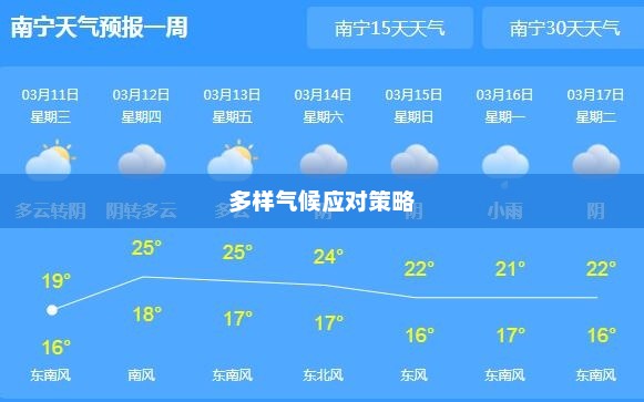 广西南宁天气预报，多样气候探索与应对策略