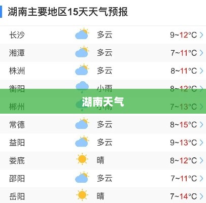 湖南天气的独特魅力探秘