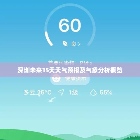深圳未来15天天气预报及气象分析概览