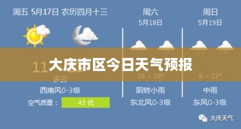 大庆市区今日天气预报