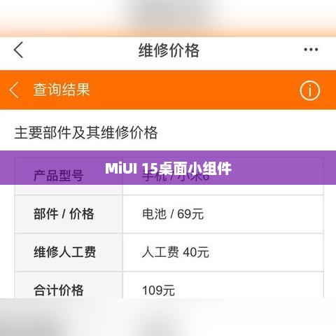 MiUI 15桌面小组件对耗电影响详解 MiUI 15桌面小组件对耗电影响详解