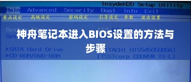 神舟笔记本进入BIOS设置的方法与步骤