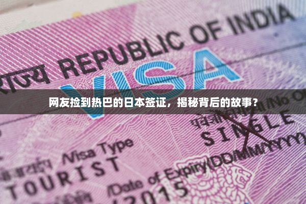 网友捡到热巴的日本签证，揭秘背后的故事？