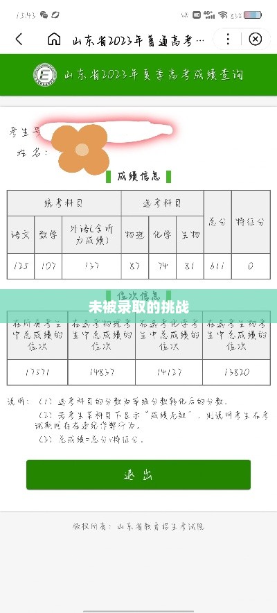 山东高考暂时未被录取背后的故事与面临的挑战