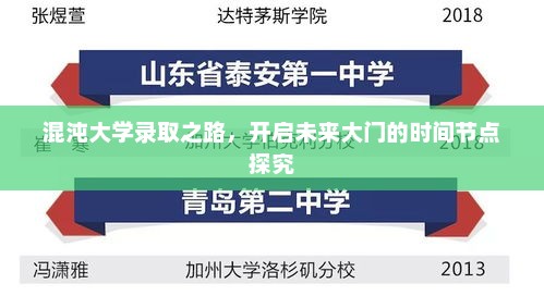 混沌大学录取之路，开启未来大门的时间节点探究