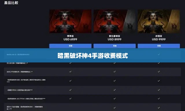 深度解析暗黑破坏神4手游收费模式与市场趋势，免费游玩还是付费购买？