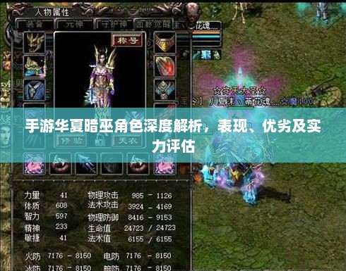 手游华夏暗巫角色深度解析，表现、优劣及实力评估