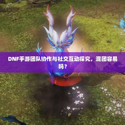 DNF手游团队协作与社交互动探究，混团容易吗？