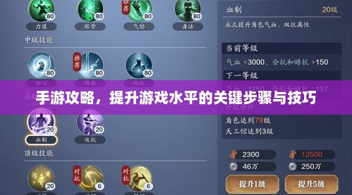 手游攻略大揭秘，提升游戏水平的关键步骤与技巧