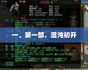 一、第一部，混沌初开，混沌初开，神话起源