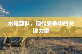 水电部队，现代战争中的关键力量，水电部队，现代战争中的关键力量与作用