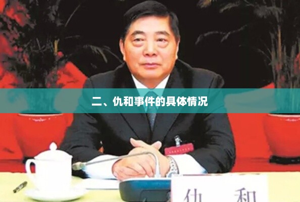 二、仇和事件的具体情况