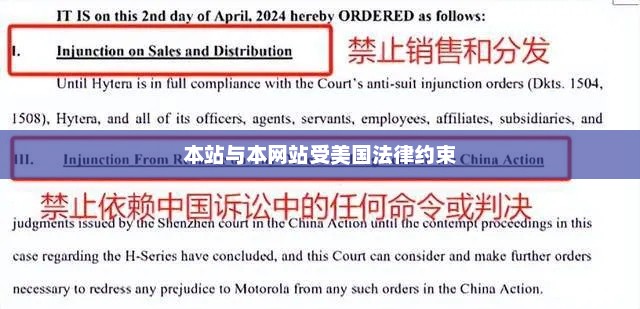 本站与本网站受美国法律约束，美国法律约束下的网站内容