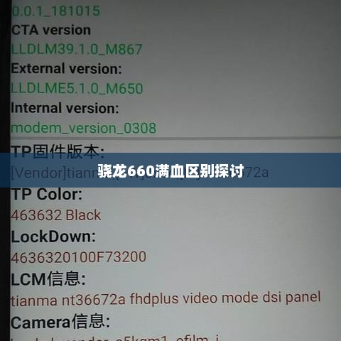 骁龙660满血区别探讨 骁龙660满血区别探讨