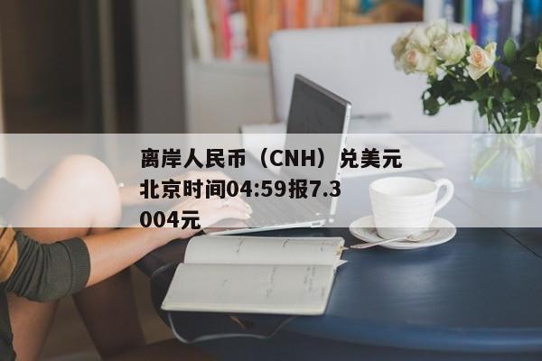 离岸人民币（CNH）兑美元北京时间04:59报7.3004元
