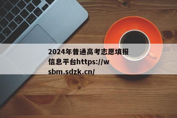 2024年普通高考志愿填报信息平台https://wsbm.sdzk.cn/