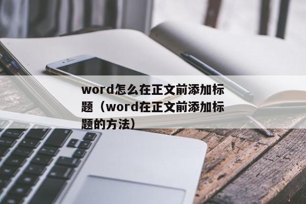 word怎么在正文前添加标题（word在正文前添加标题的方法）