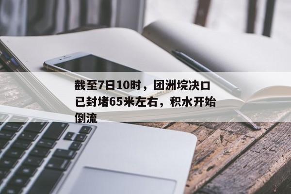 截至7日10时，团洲垸决口已封堵65米左右，积水开始倒流