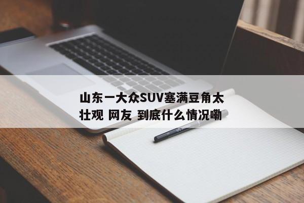 山东一大众SUV塞满豆角太壮观 网友 到底什么情况嘞