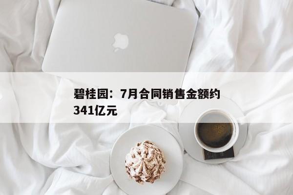 碧桂园：7月合同销售金额约341亿元