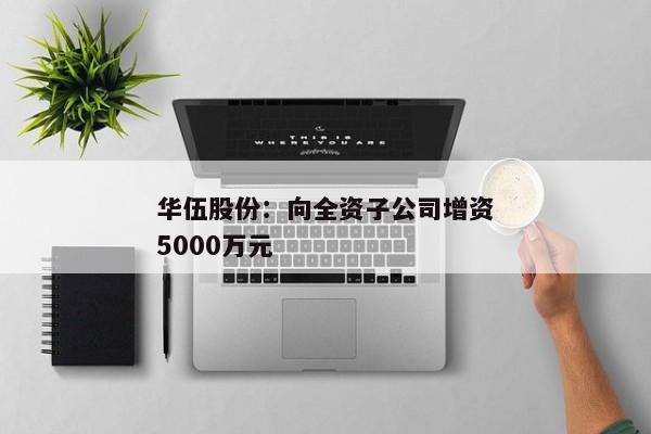 华伍股份：向全资子公司增资5000万元