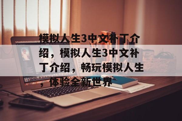 模拟人生3中文补丁介绍，模拟人生3中文补丁介绍，畅玩模拟人生，体验全新世界