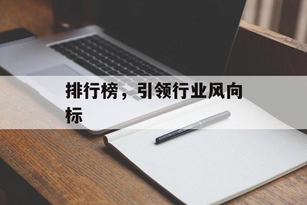 排行榜，引领行业风向标