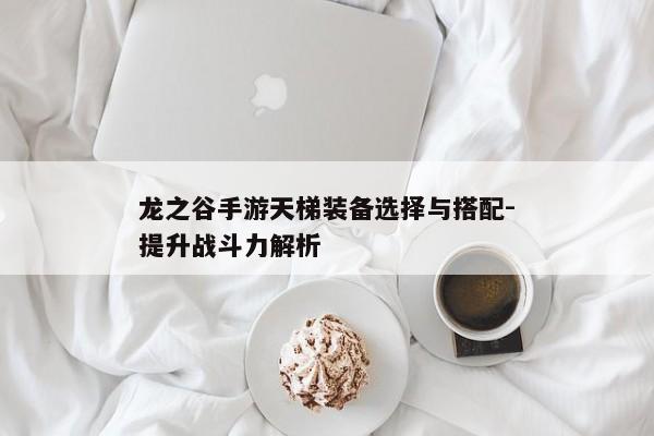 龙之谷手游天梯装备选择与搭配-提升战斗力解析