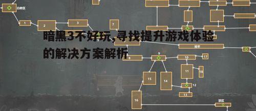一、暗黑3的核心玩法解析
