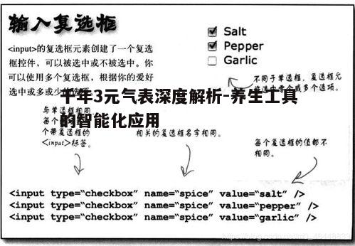 一、千年3元气表的基本原理