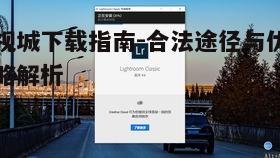 二、如何选择合法的影视城下载网站