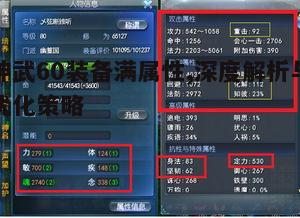 一、理解60装备满属性的重要性